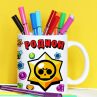 Кружка Brawl Stars с именем Родион Фото № 1